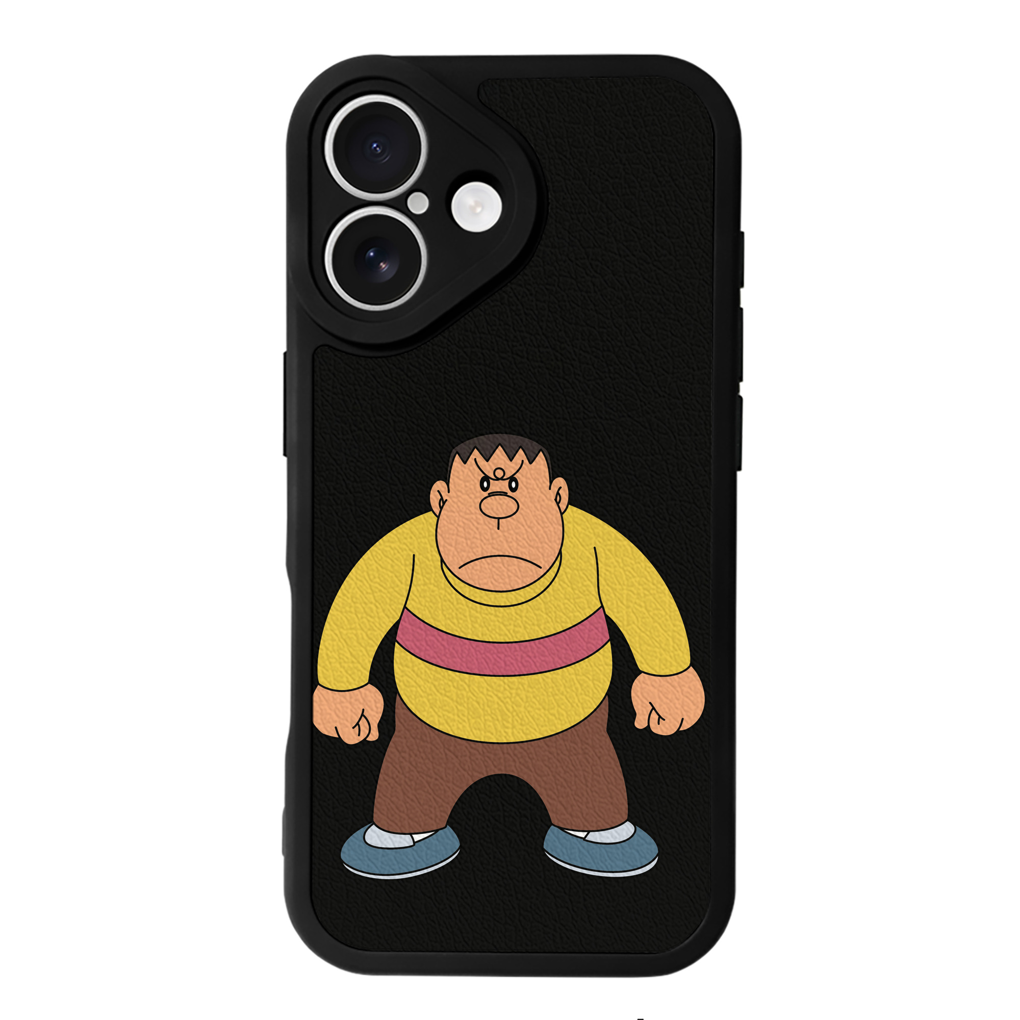 （画像用） ドラえもん 剛田武 Doraemon Gouta Takeshi 【iPhone 16シリーズ対応】シリコンスマホケース（レザー調） 材質：シリコン